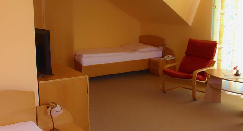 Pokoj se sprchou pro 3 os. - Hotel U Krbu Vestec, foto 1