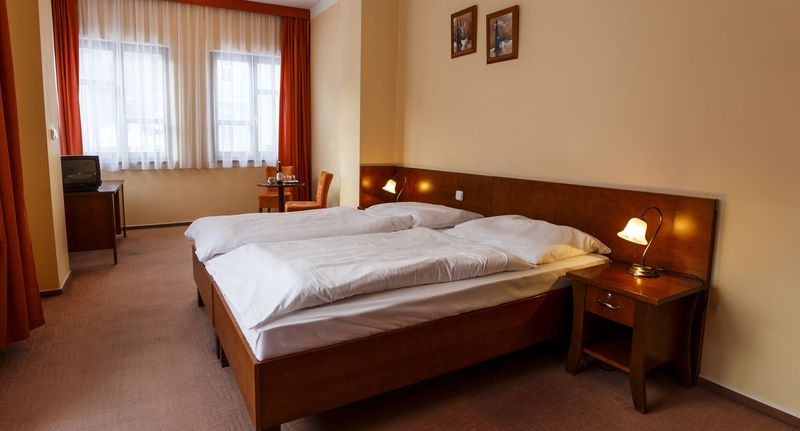 Standard Pokoj se sprchou s manželskou postelí - Hotel Vila Antoaneta Luhačovice, foto 1