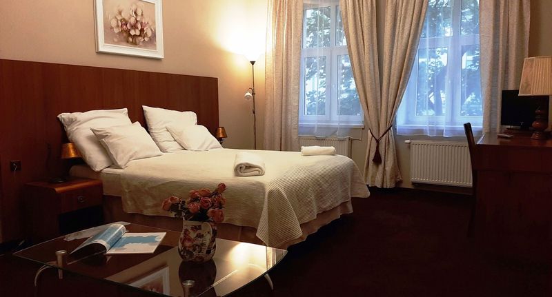 Pokoj s koupelnou tV s plochou obrazovkou s manželskou postelí - Hostel Red Carpet Kraków, foto 1
