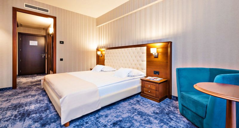 Deluxe Pokoj s manželskou postelí s výhledem na město - Hotel Briliant Cluj-Napoca, foto 1