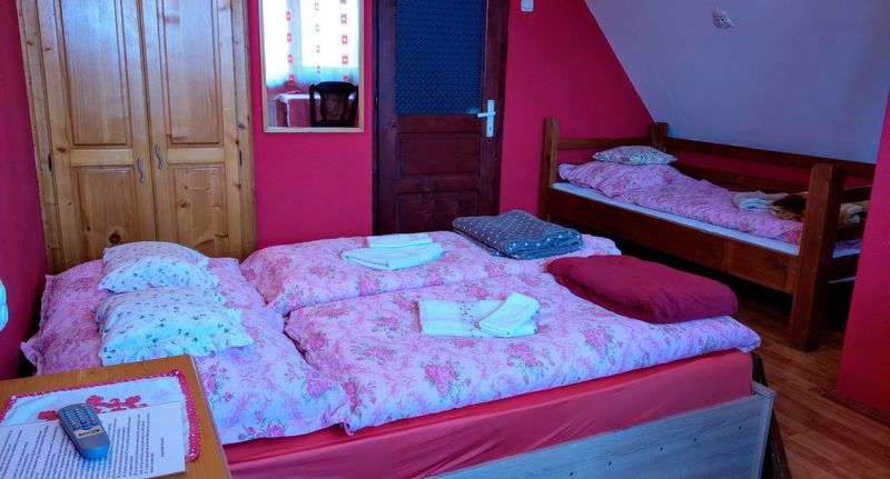 Pokoj s balkónem pro 3 os. v podkroví - Casă de oaspeți Csergő Ildikó Lăzarea, foto 6