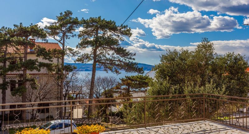 Apartman s manželskou postelí s 1 ložnicí s výhledem na moře přízemní - Apartman Klaric Novi Vinodolski, foto 1