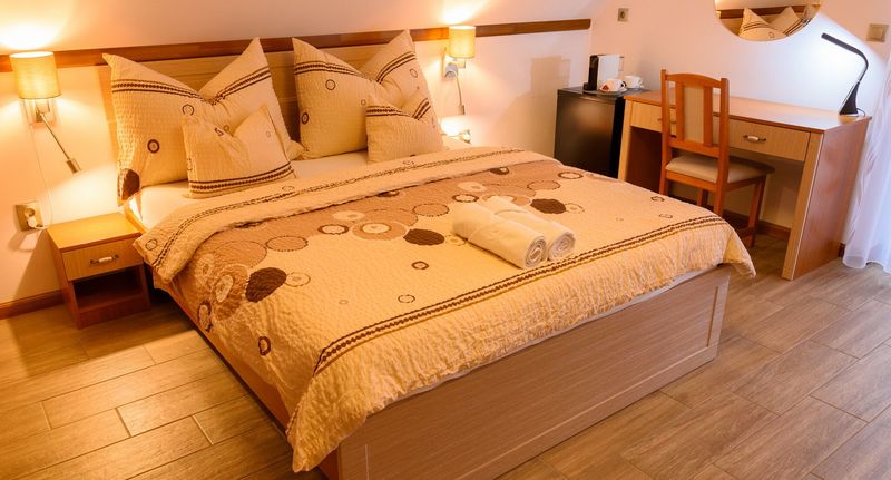Pokoj s terasou s klimatizací s manželskou postelí - Tulipán Vendégház Örvényes, foto 16