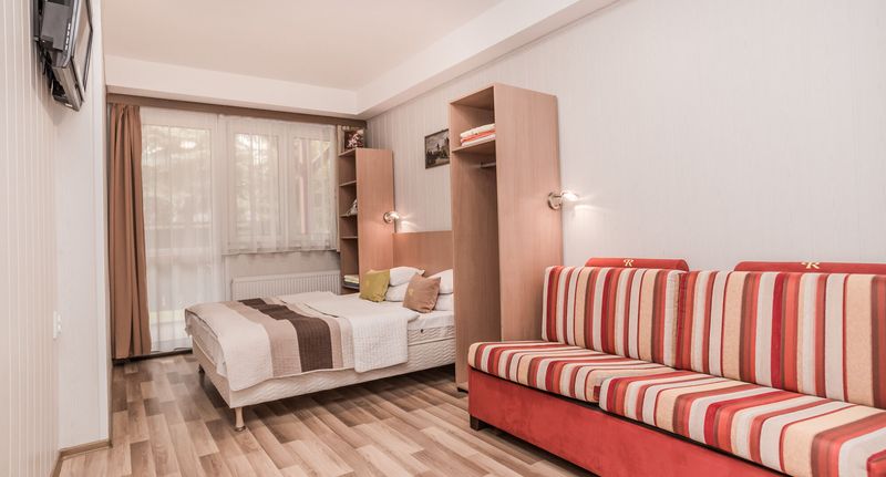 Apartman s terasou pro 3 os. s 1 ložnicí přízemní - Polaris Resort Apartmanház Zsóry-fürdő Mezőkövesd, foto 1