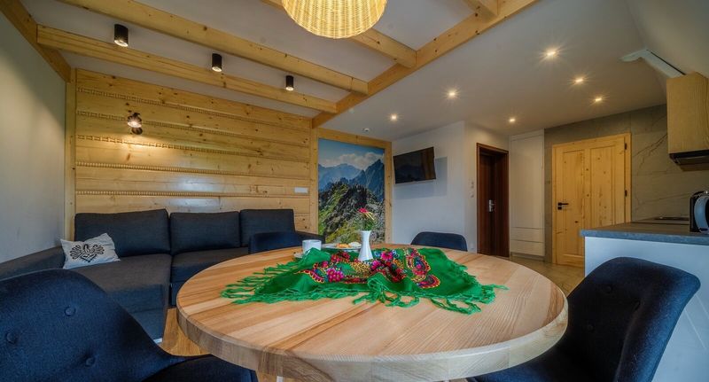 Apartman pro 5 os. s 1 ložnicí s výhledem na hory na poschodí (s možností přistýlky) - Apartament Aparthotel Rabiań-SKI Białka Tatrzańska, foto 1
