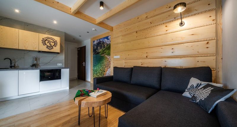 Apartman pro 5 os. s 1 ložnicí s výhledem na hory na poschodí (s možností přistýlky) - Apartament Aparthotel Rabiań-SKI Białka Tatrzańska, foto 5
