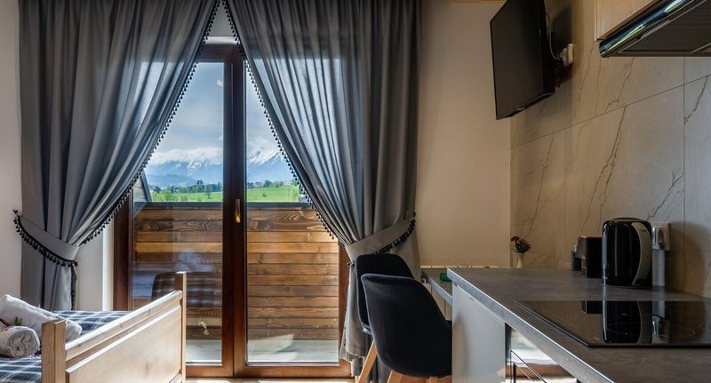 Apartman s privátní koupelnou mimo apartmán s manželskou postelí s 1 ložnicí s výhledem na hory - Apartament Aparthotel Rabiań-SKI Białka Tatrzańska, foto 1