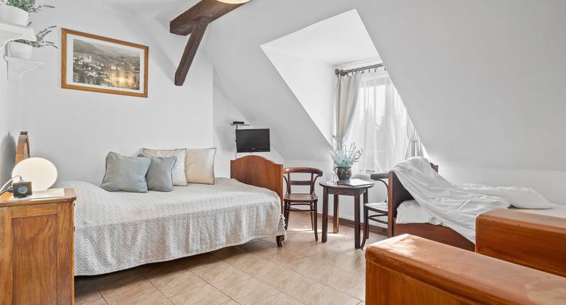 Pokoj pro 2 os. s výhledem do zahrady na poschodí - Pension Regina Větřní, foto 1