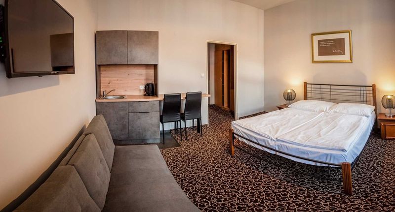 Pokoj se sprchou s vlastní kuchyňkou pro 2 os. - Hotel Brixen Praha, foto 1