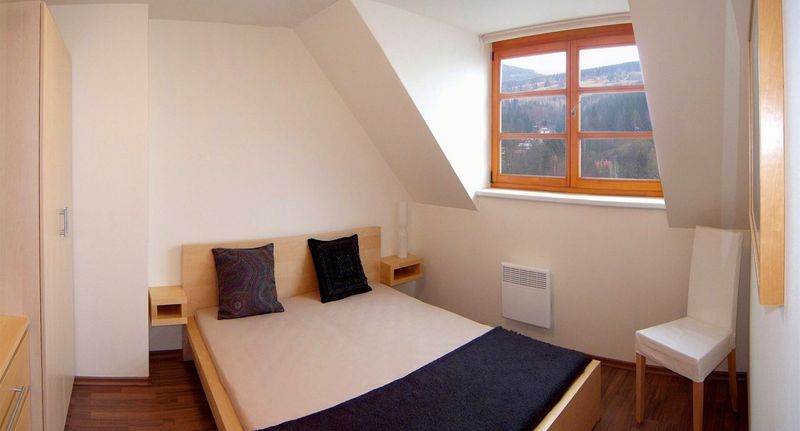Apartman se sprchou s privátní koupelnou mimo apartmán pro 4 os. (s možností přistýlky) - Apartmán Říčky U Sněžného Lva Říčky v Orlických horách, foto 1
