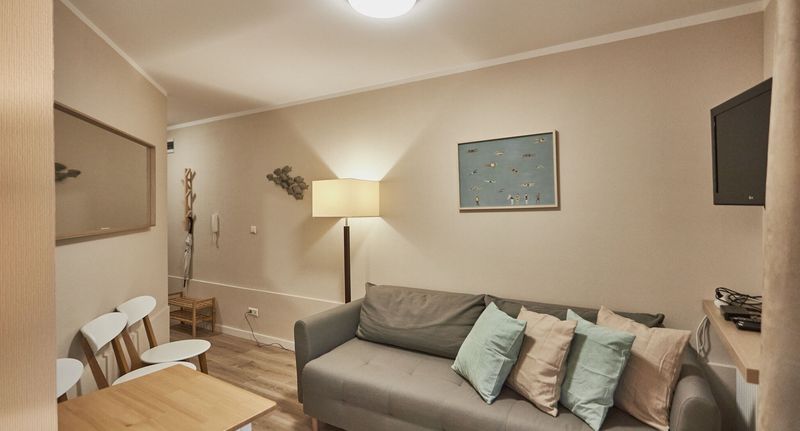 Apartman s terasou s manželskou postelí s 1 ložnicí na přízemí - Apartament Świnoujście - Bursztyn, foto 1