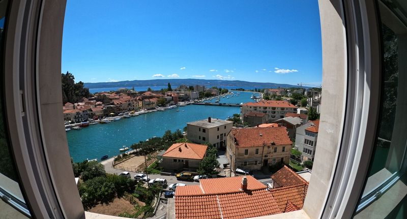 Pokoj s manželskou postelí s výhledem na moře s výhledem na město (s možností přistýlky) - Hotel Villa Dvor Omiš, foto 1