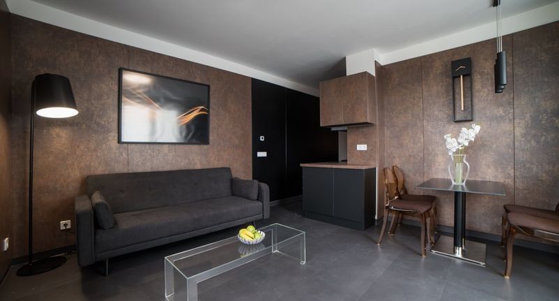 Premium Apartman s terasou s manželskou postelí s 1 ložnicí (s možností přistýlky) - Bronzo Focus Apartmanok**** Balatonlelle, foto 1