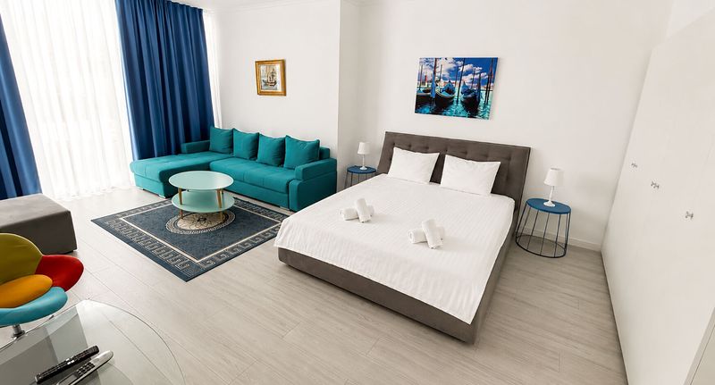 Superior Apartman pro 5 os. se 2 ložnicemi s částečným výhledem na moře - Maritimo ApartHotel Constanța, foto 1