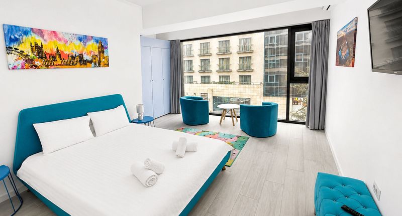 Superior Apartman pro 4 os. se 2 ložnicemi s částečným výhledem na moře - Maritimo ApartHotel Constanța, foto 11