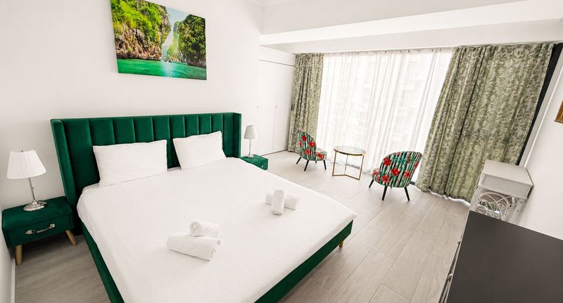 Superior Apartman pro 4 os. se 2 ložnicemi s částečným výhledem na moře - Maritimo ApartHotel Constanța, foto 31