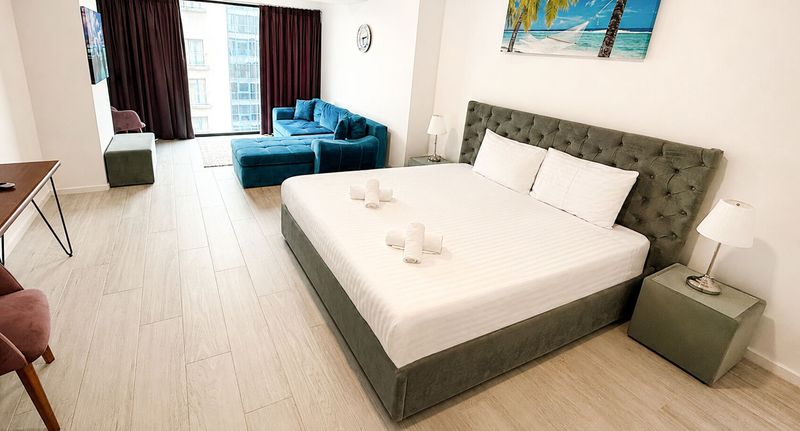 Superior Apartman pro 5 os. se 2 ložnicemi s částečným výhledem na moře - Maritimo ApartHotel Constanța, foto 51