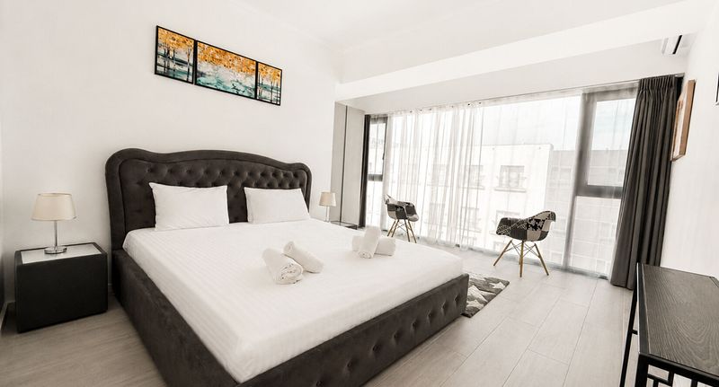 Superior Apartman pro 4 os. se 2 ložnicemi s částečným výhledem na moře - Maritimo ApartHotel Constanța, foto 63