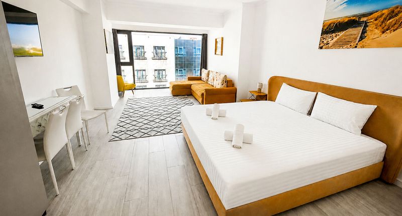 Superior Apartman pro 5 os. se 2 ložnicemi s částečným výhledem na moře - Maritimo ApartHotel Constanța, foto 61