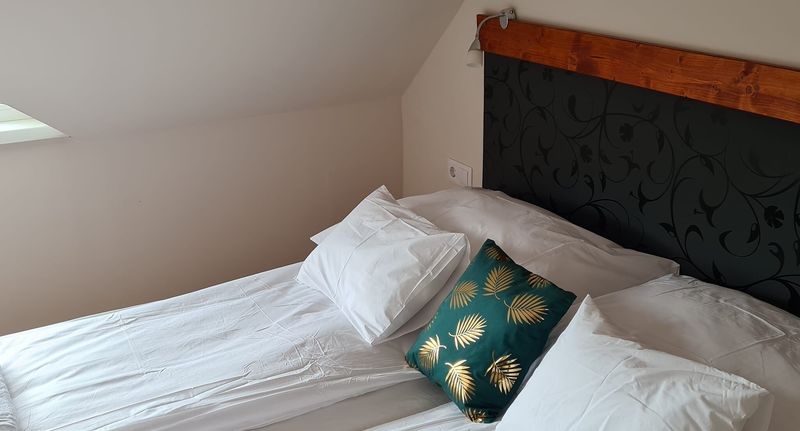Se společnou kuchyňkou Pokoj pro 2 os. v podkroví (s možností přistýlky) - Rent Place Rendezvényház és Apartman Keszthely, foto 1