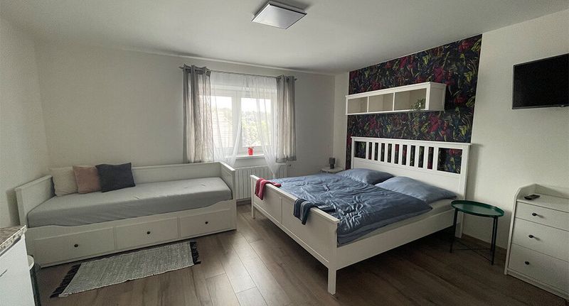 Apartman se sprchou s vlastní kuchyňkou s manželskou postelí s 1 ložnicí (s možností přistýlky) - Apartmány Prostřední Prostřední Bečva, foto 1