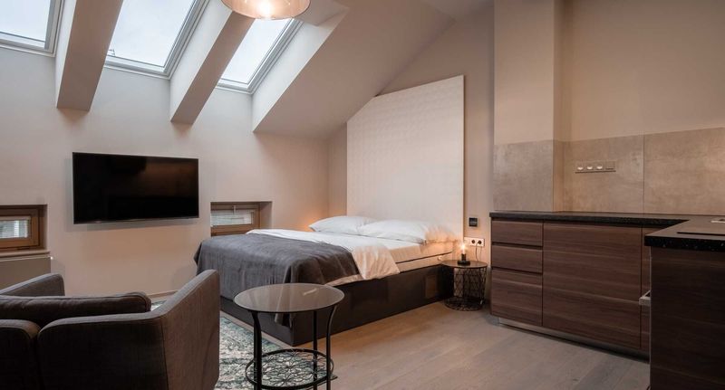Studio Design Pokoj pro 2 os. - Aparthotel Rimska 14 Praha, foto 1