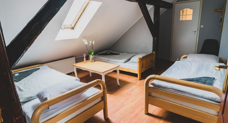 Pokoj se sprchou se zahradou pro 3 os. - Restauracja Zajazd pod Lipami Lipno, foto 1