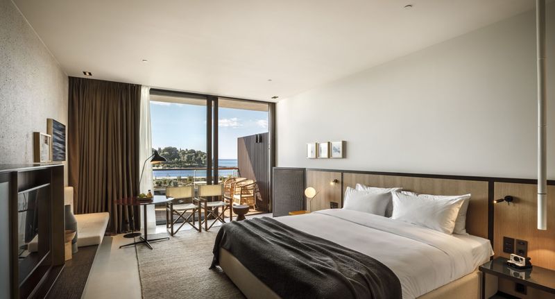 Pokoj s manželskou postelí s výhledem na moře na poschodí - Grand Park Hotel Rovinj by Maistra Collection Rovinj, foto 1