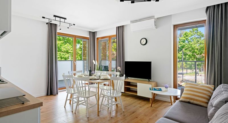Apartman pro 6 os. se 2 ložnicemi - HoliApart in Nautikka Park przy plaży Krynica Morska, foto 16