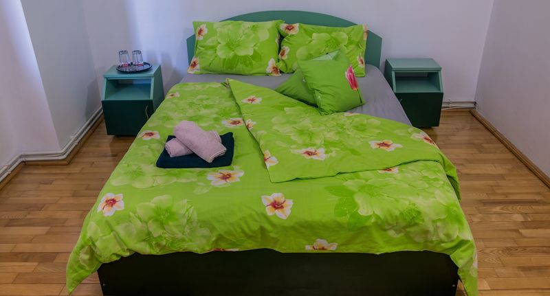 Pokoj s koupelnou s manželskou postelí na poschodí - Casa Flavius Văliug, foto 1