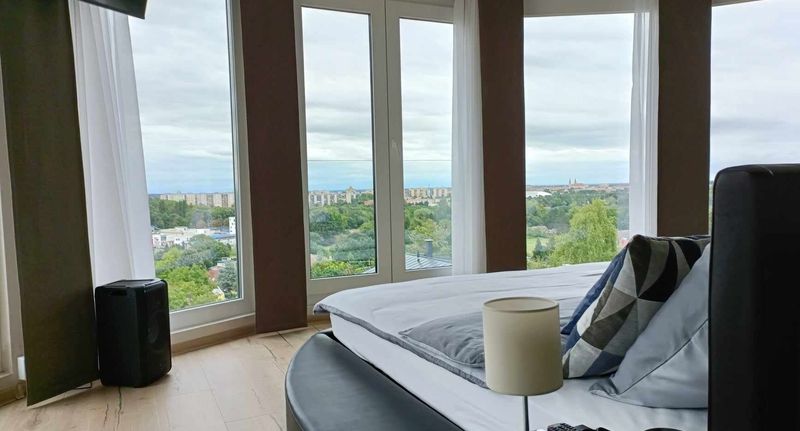 Premium Apartman (jako celek) s manželskou postelí s panoramou - West Panorama Penthouse Apartman Szombathely, foto 1