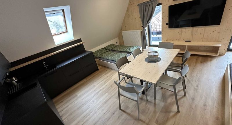 Deluxe Pokoj se sprchou pro 9 os. - Penzion a Restaurace Pod Sjezdovkou Čenkovice, foto 20