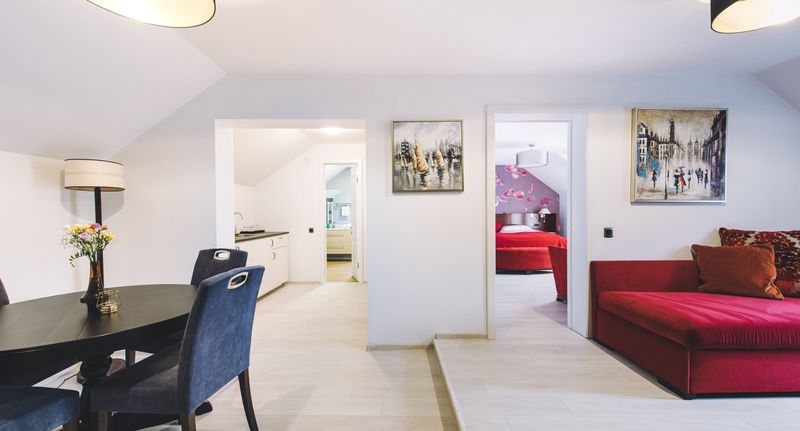 Deluxe Apartman pro 3 os. se 2 ložnicemi - Derby ApartHotel Alba Iulia, foto 21