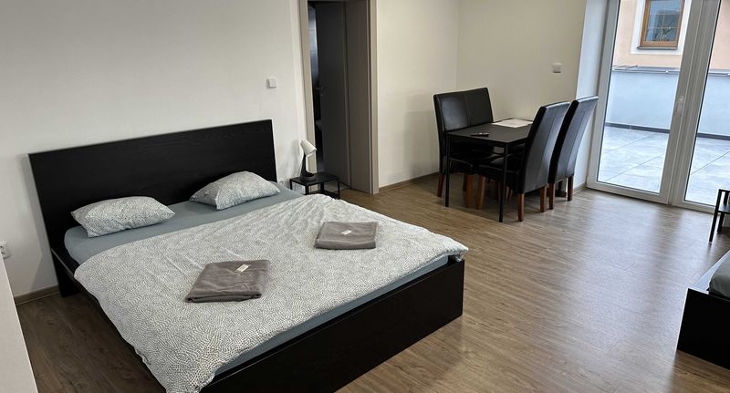 Apartman s terasou pro 3 os. s 1 ložnicí - Bavorský dvůr Sezemice, foto 1