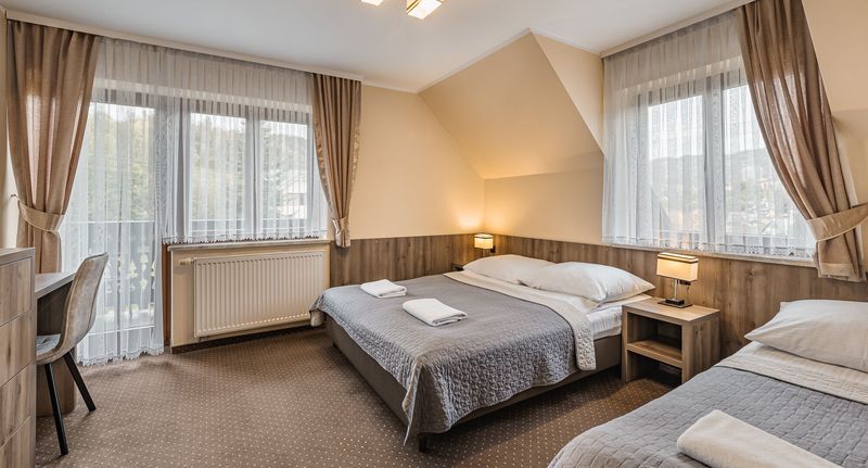 Apartman pro 4 os. s 1 ložnicí s výhledem na hory na poschodí - Willa Urocze Szczawnica, foto 1