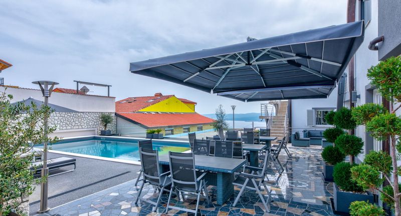 Apartman s manželskou postelí s 1 ložnicí na přízemí - Apartmani Villa Vivien Crikvenica, foto 13