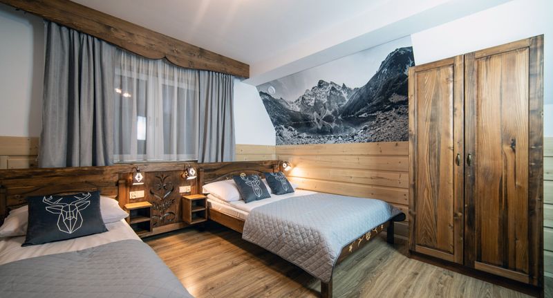 Deluxe Apartman pro 3 os. s 1 ložnicí s výhledem na hory - Zakątek pod Grapą Białka Tatrzańska, foto 1