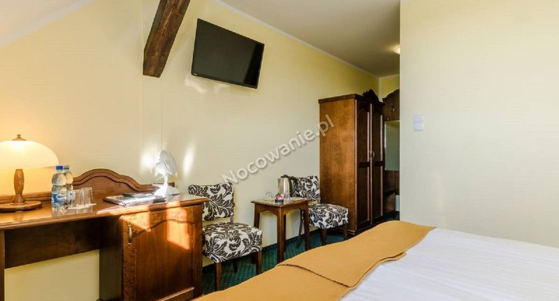 Komfort King Pokoj s manželskou postelí - Hotelik Mazurska Chata Mikołajki, foto 20