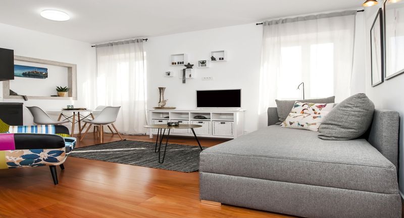 Apartman s manželskou postelí s 1 ložnicí s výhledem na moře na poschodí - Apartments Sunrise and Maremonte Rovinj, foto 1