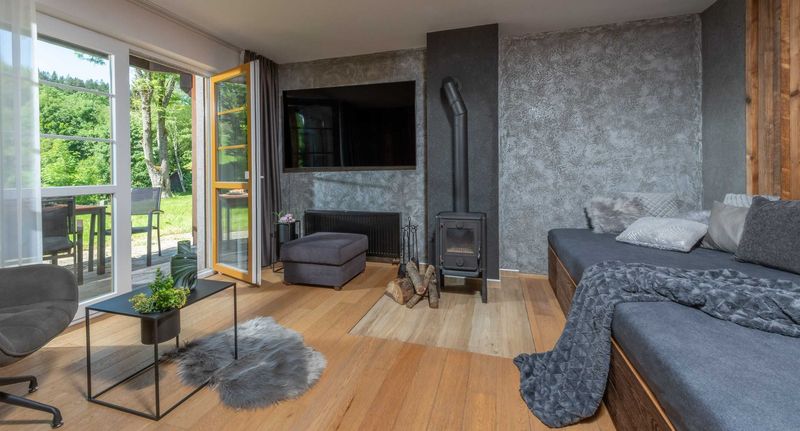 Apartman se sprchou s terasou pro 5 os. (s možností přistýlky) - Apartmány La Pasta Bedřichov, foto 1
