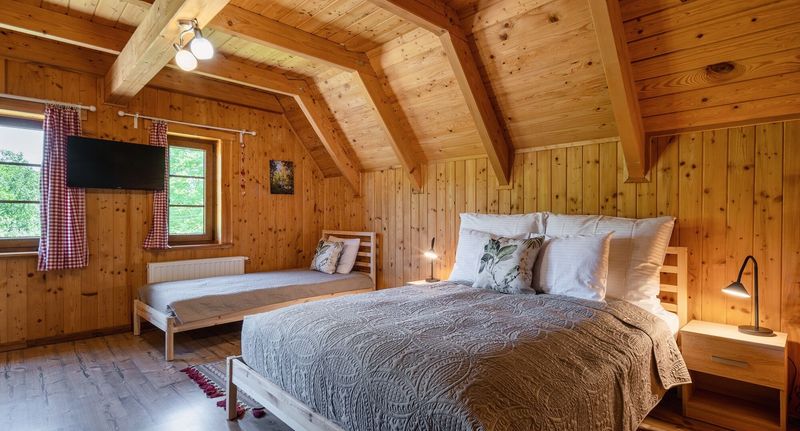 Apartman pro 3 os. s 1 ložnicí na poschodí - Chata nad potokiem Czerwień Przesieka, foto 1