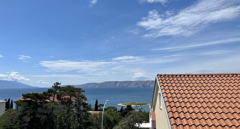 Apartman s manželskou postelí s 1 ložnicí s výhledem na moře na poschodí - Apartmani Velvet Vista Novi Vinodolski, foto 1