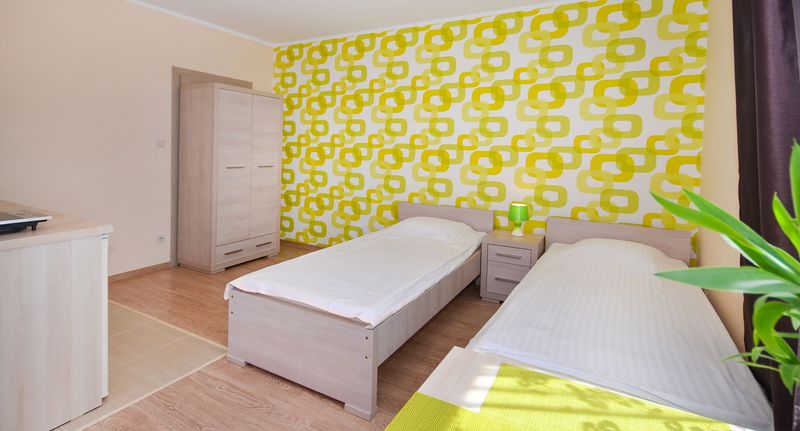 Apartman tV s plochou obrazovkou s terasou s manželskou postelí s 1 ložnicí (s možností přistýlky) - Apartamenty Tęczowe Darłówko, foto 1