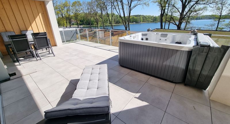 Deluxe Apartman pro 4 os. se 2 ložnicemi s výhledem na jezero - Apartamenty Stranda Residence z widokiem na jezioro - Giżycko, foto 18
