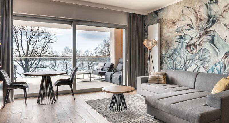 Deluxe Apartman pro 4 os. se 2 ložnicemi s výhledem na jezero - Apartamenty Stranda Residence z widokiem na jezioro - Giżycko, foto 65