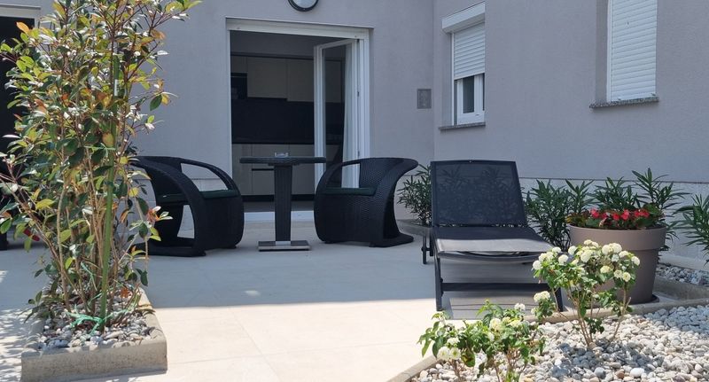 Apartman s klimatizací s terasou s manželskou postelí s 1 ložnicí AS-21242-a - Family-friendly Apartments With Swimming Pool Šilo Krk - 21242, foto 1