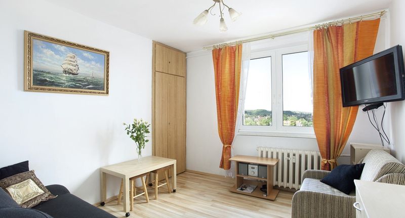 Apartman pro 3 os. s 1 ložnicí s výhledem na moře s výhledem na město - Sopot - Kawalerka z widokiem na morze i miasto, foto 1