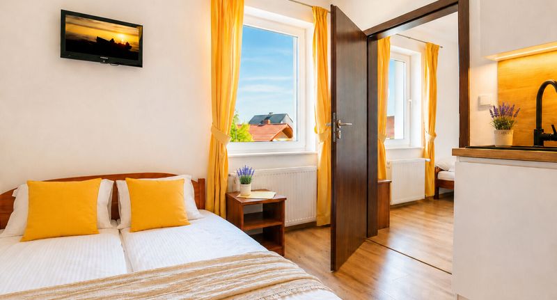 Pokoj tV s plochou obrazovkou s vlastní kuchyňkou pro 4 os. - Villa Lawenda Władysławowo, foto 1