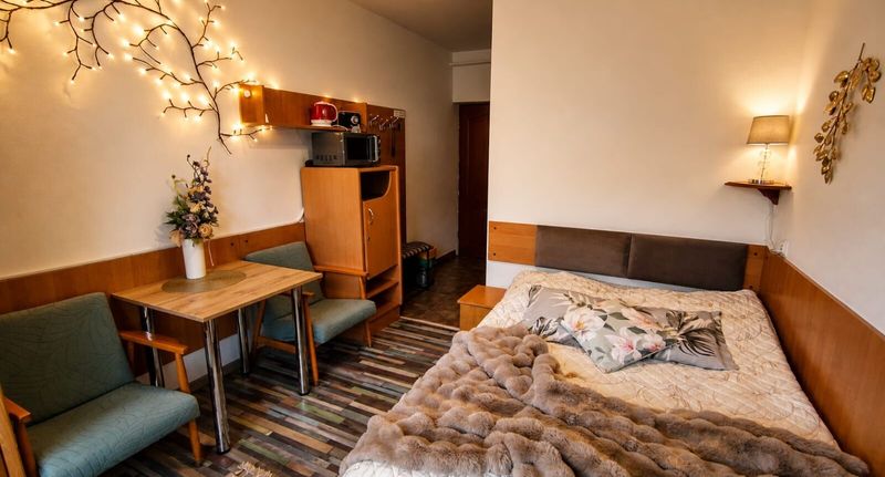 Pokoj s koupelnou se společnou kuchyňkou s manželskou postelí - Kacperek w centrum Willowa 4a Szczyrk, foto 1