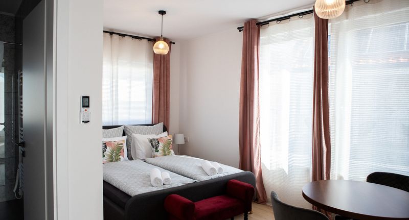 Business Apartman s manželskou postelí s 1 ložnicí na poschodí - Tihany Major Apartmanház, foto 13